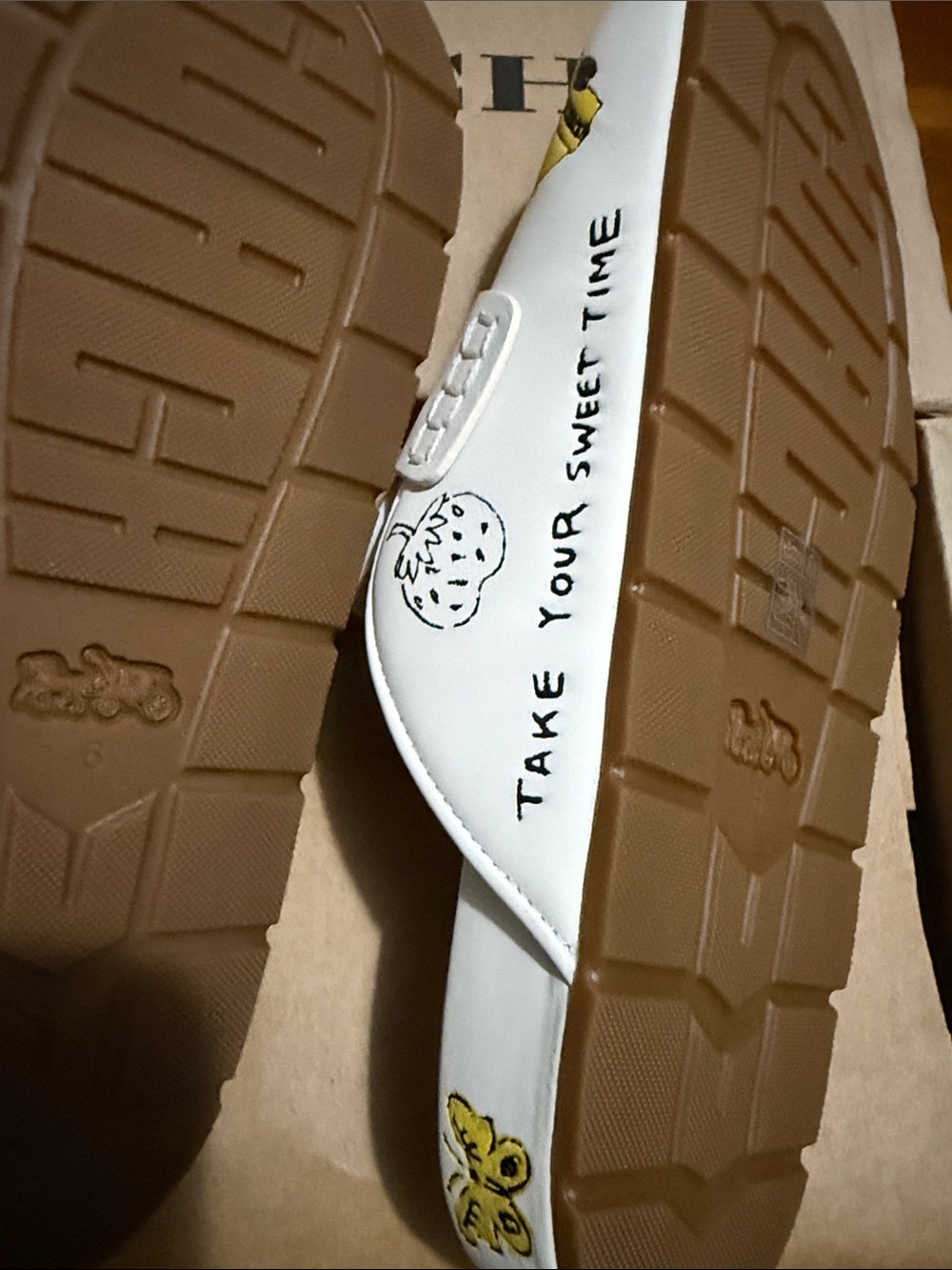 COACH White Illustrated Clog Slides — Lucky New York Motif - Picture 7 of 10